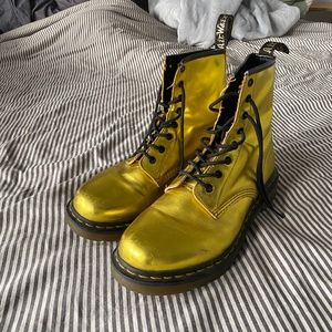 Doc Martens Metallic Gold 1460 Boot